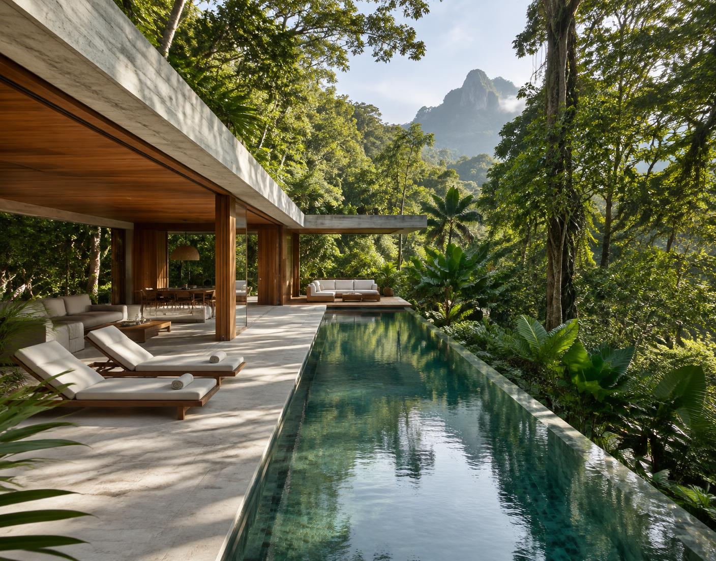 Architectural retreat in the Brazilian rainforest